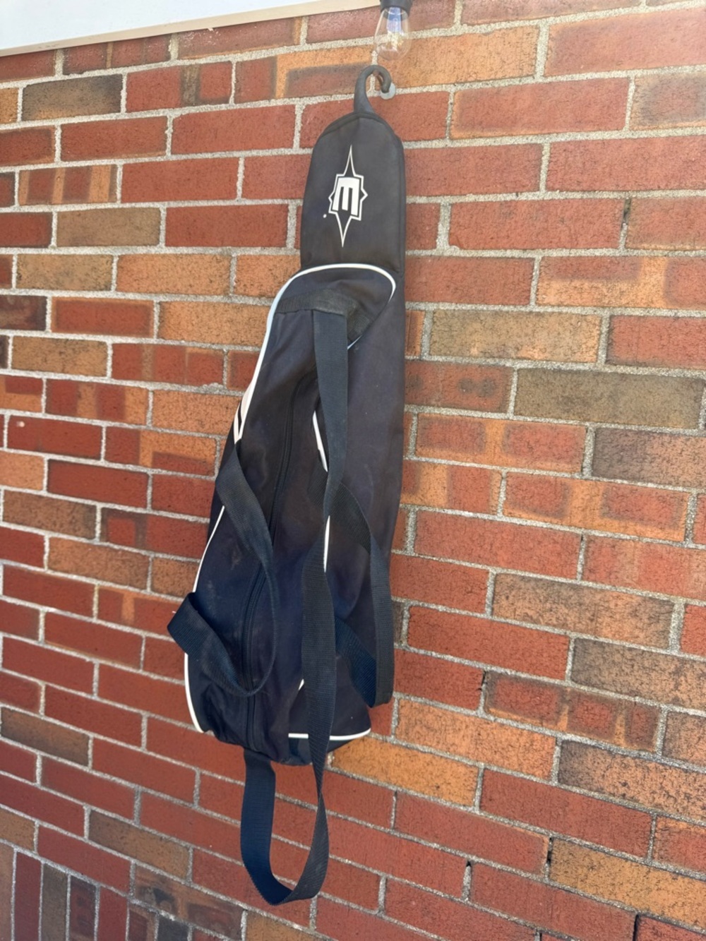 Easton Kids Baseball Bat Equipment Carry Bag Black White Youth Sports Tote